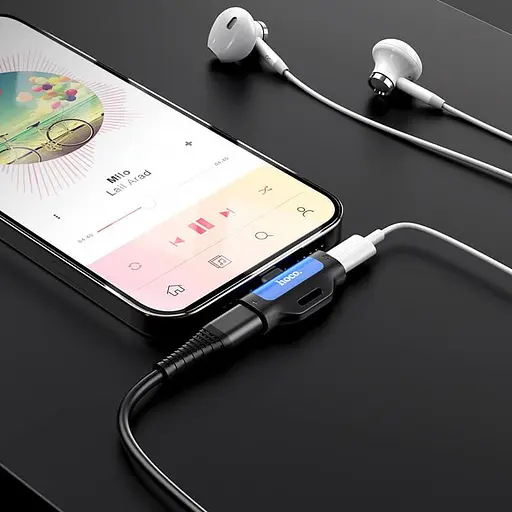 Перехідник Hoco Dual Lightning digital audio converter LS31 2A - фото 2