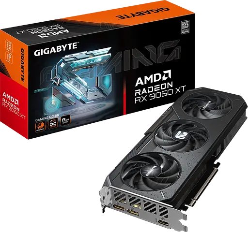 Видеокарта AMD Radeon RX 9060 XT 8GB Gigabyte GAMING OC (GV-R9060XTGAMING_OC-8GD)
