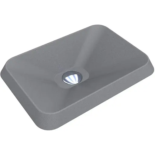 Умивальник Miraggio Albena mirastone gray 0000375, Сірий - фото 1