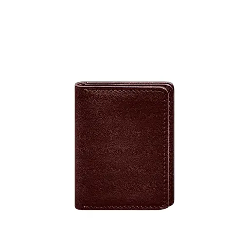 Кожаная обложка для водительского удостоверения, ID и пластиковых карт 2.0 бордовая - фото 10