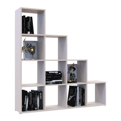 Стеллаж Doros Степь 4х4 Кашемир открытый 136.2х28.8х140.7 (41516168) - фото 5