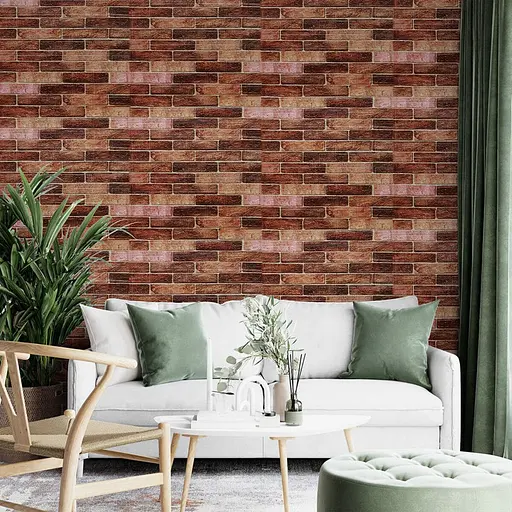 Самоклеящаяся 3D панель под коричневый катеринославский кирпич 3080x700x3мм SW-00001768 - фото 7