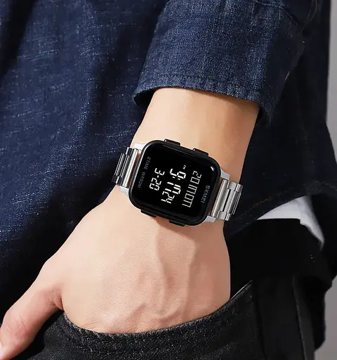 Чоловічий наручний годинник Skmei 1859 на браслеті (Сріблястий) - фото 6