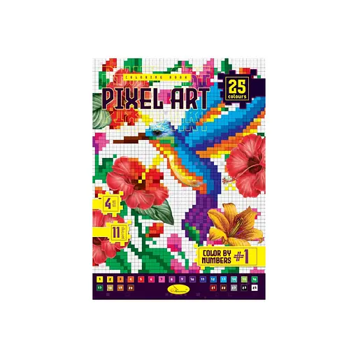 Детская книжка для рисования "PIXEL ART №1" Апельсин РМ-85-1 - фото 1