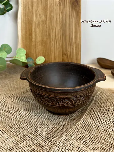 Столовый сервиз керамической (глиняной) посуды для Борща на 6 человек Декор - фото 10