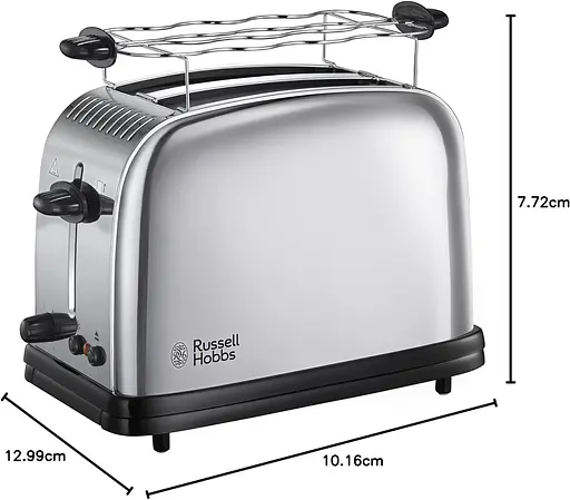 Тостер Russell Hobbs Chester 1670 Вт нержав. підігрів - фото 3