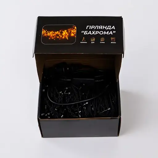 Вулична гірлянда Бахрома GarlandoPro 25 м 405 LED чорний дріт Білий 25MBW - фото 3