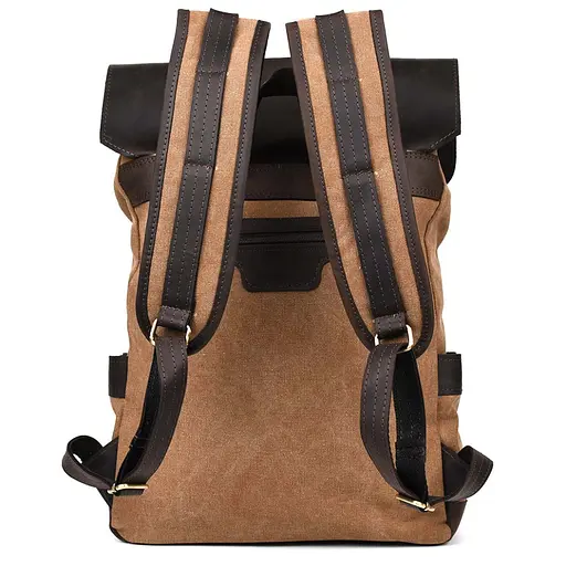 Шкіряний чоловічий рюкзак TARWA 42х33х12 см nsa0001347 - фото 3