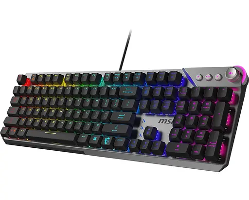 Клавиатура механическая MSI Strike600 Silent Kailh Midnight Pro Tactile Switchets RGB Black/Grey - фото 2