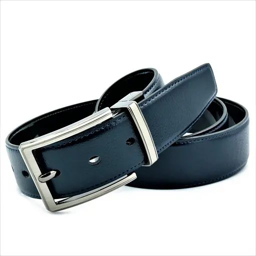 Ремінь шкіряний Weatro чоловічий двосторонній 110-125х4 см acs0013801 - фото 3