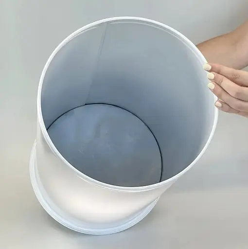 Ведро для мусора Maxiflow 27 л с крышкой Белый 4513.0000B.101.27  - фото 4