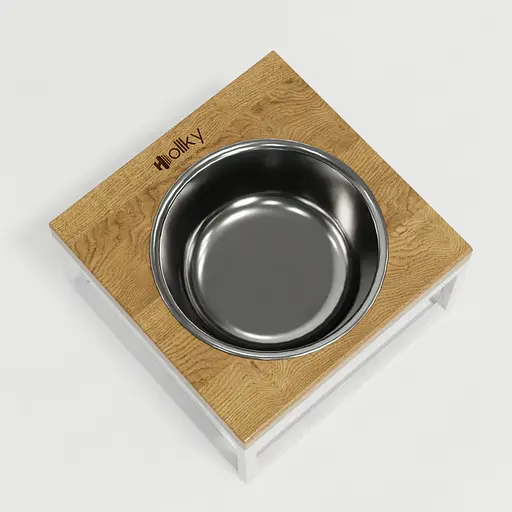 Hollky Base Solo M — миска на підставці для котів і середніх собак (1 × 0,8 л) - фото 8
