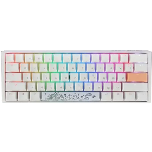 Клавіатура Ducky One 3 Mini Cherry MX Brown UA RGB White (DKON2161ST-BUAPXPWWWSC1)