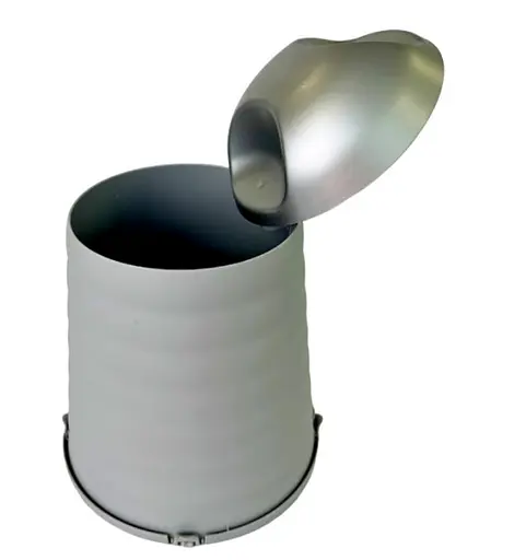 Мусорное ведро Motek на 7 л 17х24х30 см Серый (WBS-111)  - фото 3