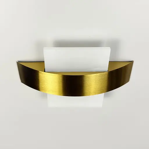 Латунне бра Line F з квадратним розсіювачем Арт. W205 - 250*130 AB  - фото 2