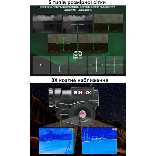 Тепловизор Binock BTI10 (тепловизионный монокуляр) для крепления на шлем - фото 9