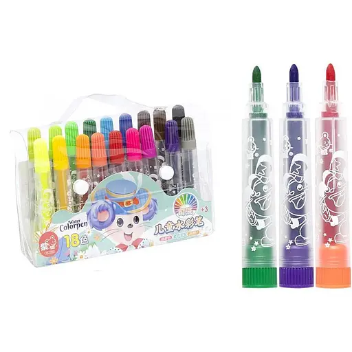 Фломастеры Water Color Pen 18 цветов, 1103-18, в сумочке (в ассортименте)