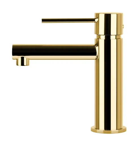 Змішувач для умивальника Corsan Lugo gold низький CMB7511GL Золотий - фото 1