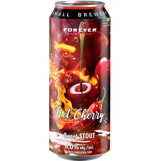 Пиво Forever Hot Cherry темное нефильтрованное 0.5 л