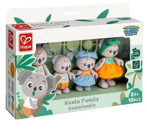Дерев'яний набір Hape Сім'я коал E3528 набір ігрових фігурок - фото 5