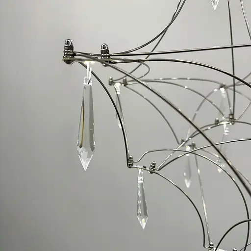 Дизайнерська невагома люстра MIRA C d60 см Line.F MJ 158-600 CH - фото 3