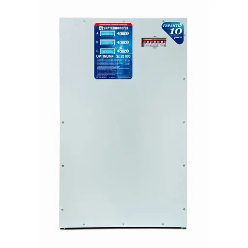 Стабілізатор напруги теристорний Укртехнологія Optimum 3х20 60кВА 220 В стабілізація 220-450 12 ступенів