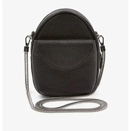 Міні-сумка Kroha чорна зерниста - фото 1