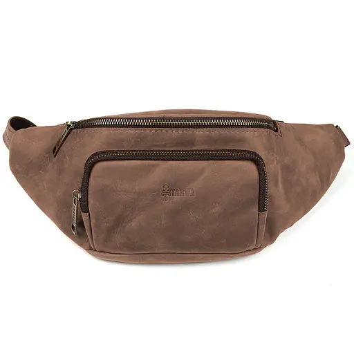 Шкіряна бананка Tarwa 14х36х8 см sum0025665 - фото 7