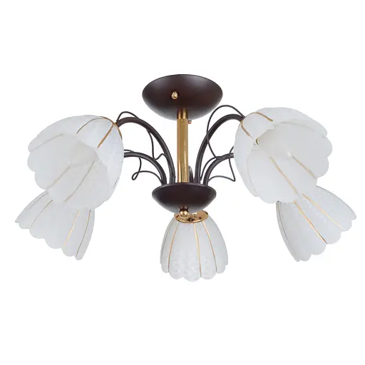 Люстра стельова Brille в спальню E27 60W BK (LK-679S/5)