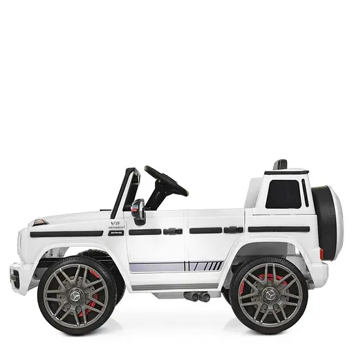 Електромобіль дитячий Джип M 4179EBLR-1 2 мотори 12V 16000 об хв до 25 кг білий - фото 3