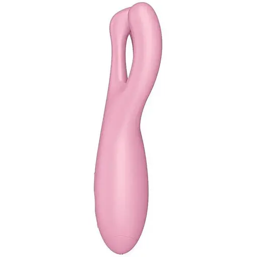 Клиторальный смарт вибратор Satisfyer Threesome 4 Pink с тремя пальчиками - фото 3