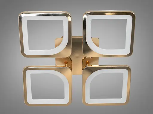 Світлодіодна люстра Romin смарт світильник з пультом 60W золото - фото 4