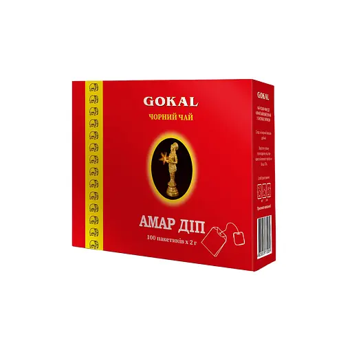 Чай Гокал чорний Амар Діп 100 ф/п 2 г - фото 1