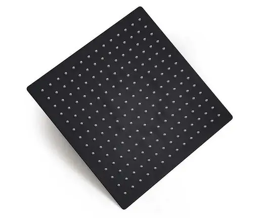 Душовий гарнітур Quyanre з прихованим монтажем Лійка 400х400 мм (Чорний) - фото 2