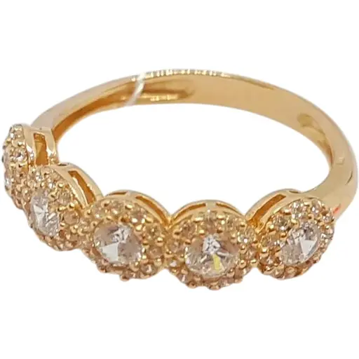 Золотое кольцо Империя золота с фианитами. КВ818(В)И 16,5