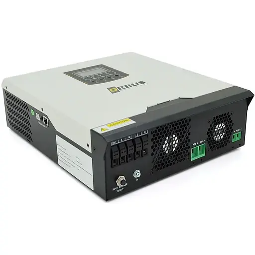 Гибридный инвертор ORBUS VP3000-24, 3000W, 24V, ток заряда 0-70A, 160-275V, ШИМ-контроллер (50А, 80 Vdc) - фото 2