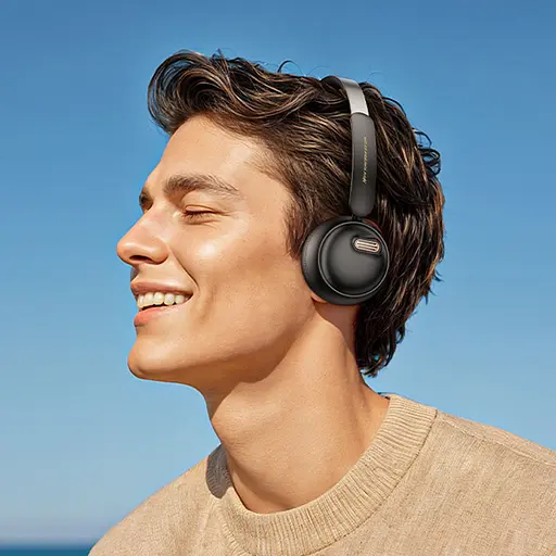 Бездротові навушники Hoco W62 Verso retro BT headphones, BT5.4, 300mAh, 30h, black - фото 5