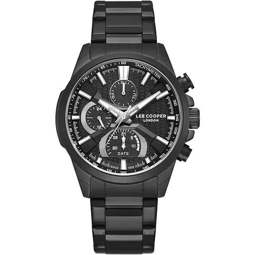 Наручний годинник чоловічий Lee Cooper Brighton Чорний (3446)