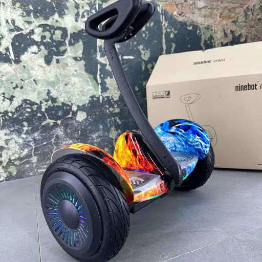 Гироскутер Ninebot Mini С Ручкой Огонь и лед - фото 2