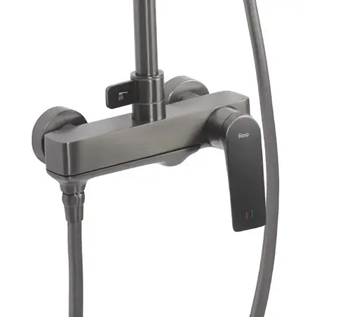 Душова система Rea Avalon tytan графіт із виливом REA-P2401, Графіт - фото 2
