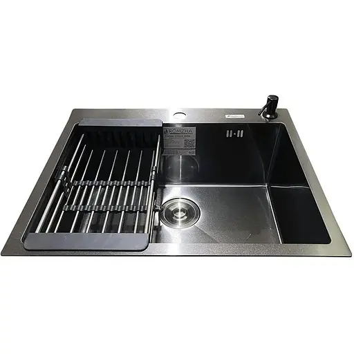 Кухонная мойка Romzha Arta U-550S Max BL - фото 3