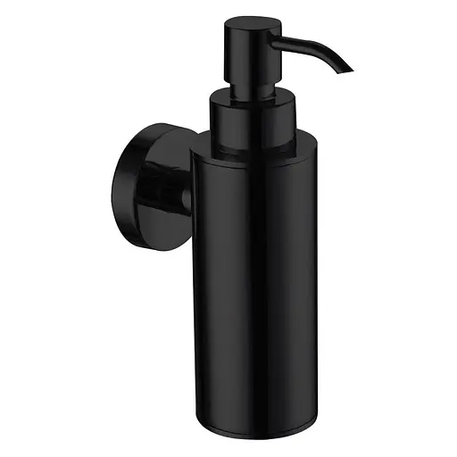 Дозатор для рідкого мила металевий, de la noche Volle Ronda 2535.230204, Чорний матовий - фото 1
