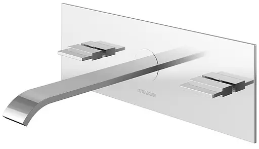 Смеситель для умывальника Kohlman Axis chrome + BOX скрытого монтажа QW198N Хром - фото 1