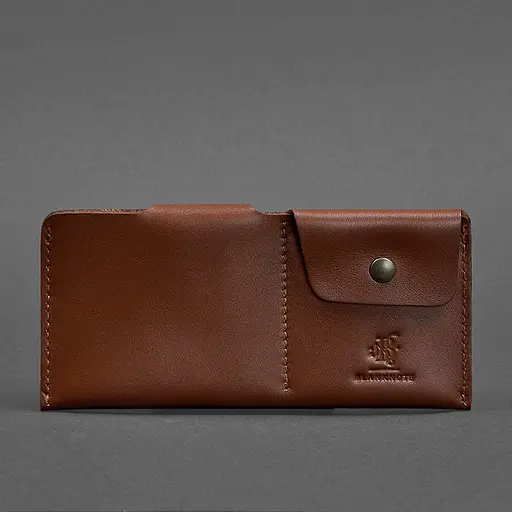 Шкіряне портмоне-купюрник 8.0 світло-коричневе - фото 5