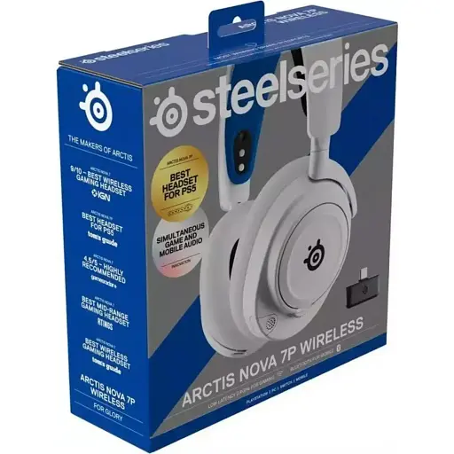 Наушники с микрофоном SteelSeries Arctis Nova 7P White (61561) - фото 3