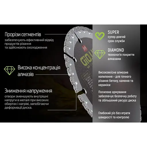 Диск алмазний Alloid Building Tools багатоцільовий 125 мм (DS-20125) - фото 8