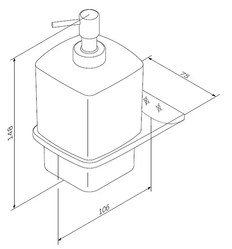 Дозатор для рідкого мила Am.Pm Inspire 2.0 хром A50A36900, Хром - фото 7