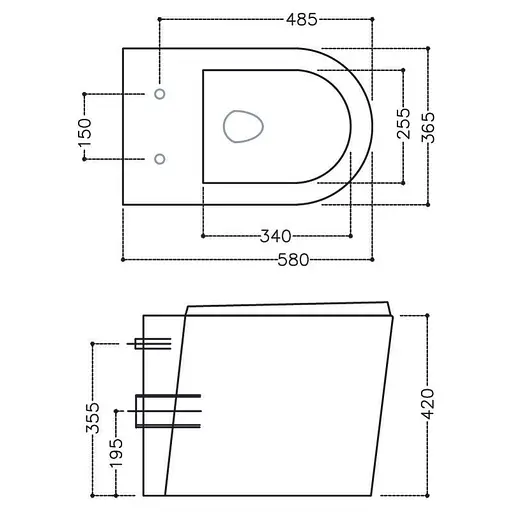 Унитаз напольный приставной Jaquar Opal OPS-WHT-15955 с сидением Soft Close, Белый - фото 2