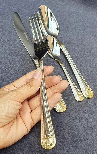 Набор столовых приборов Swiss Family 187 Versace на 12 персон в подарочном кейсе 48 предметов - фото 7