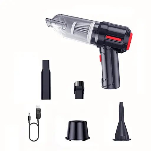 Пылесос автомобильный DK-03 HL-103B портативный аккумуляторный мощный Black (16314) - фото 2